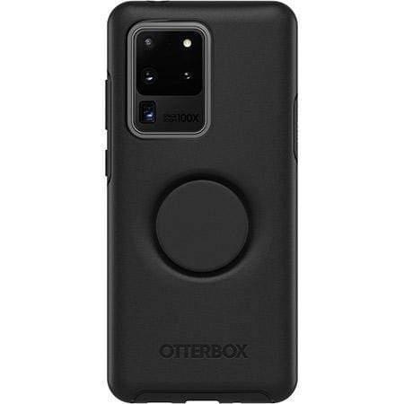 كفر حماية سيليكون مع خاتم لهاتف Samsung S20 Ultra لون أسود Pop Symmetry Series Case Black for Samsung S20 Ultra - OtterBox - SW1hZ2U6NTc4MDg=