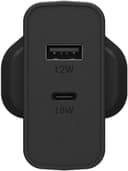 otterbox uk dual port fast wall charger 30w usb c 18w pd usb a 12w black