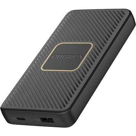 otterbox fast charge power bank 10 000 mah usb a usb c 18w pd with integrated 10w qi wireless charging black