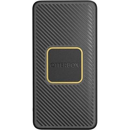 otterbox fast charge power bank 10 000 mah usb a usb c 18w pd with integrated 10w qi wireless charging black