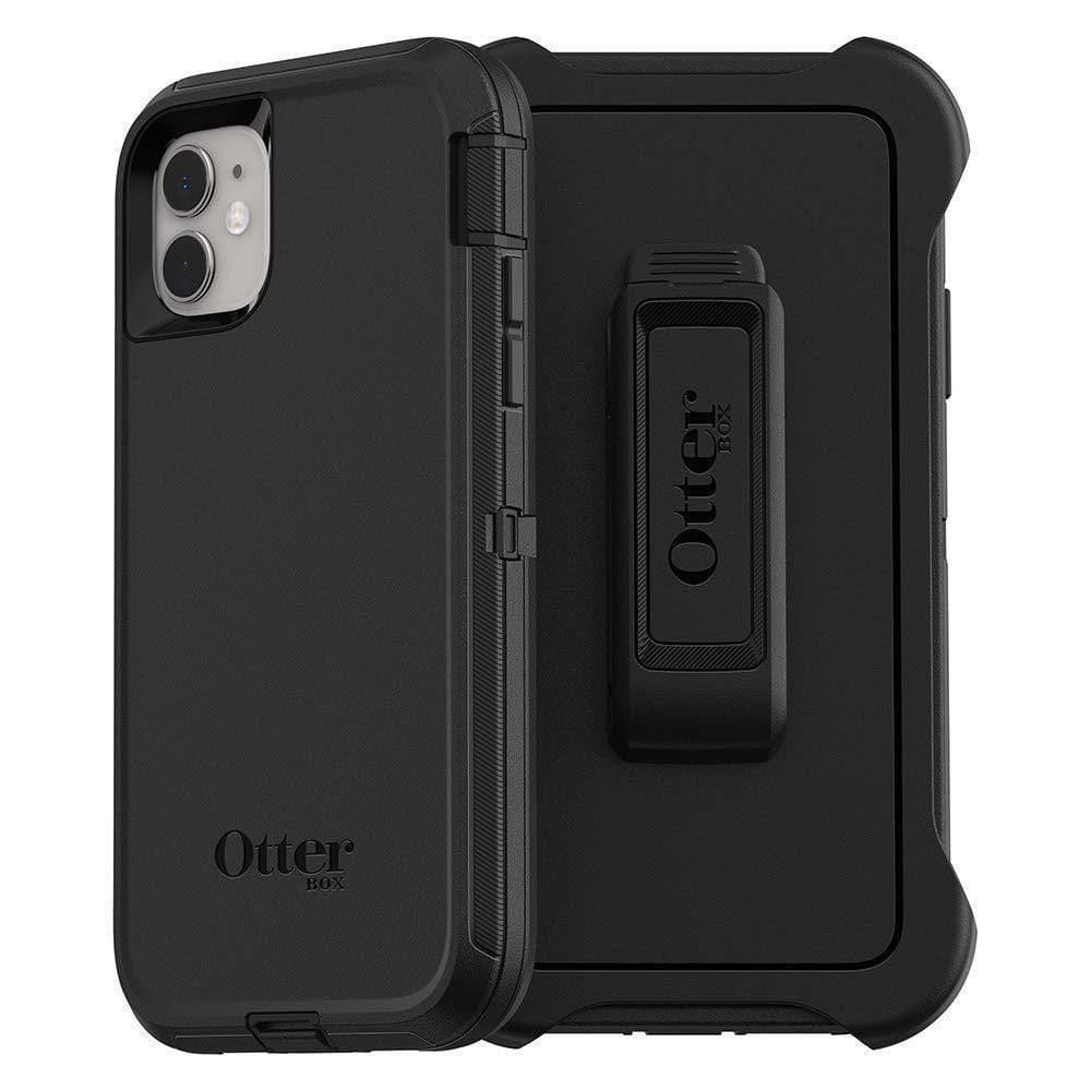كفر حماية سيليكون لهاتف iphone 11 لون أسود Defender Series Screenless Edition Case for iPhone 11 - OtterBox