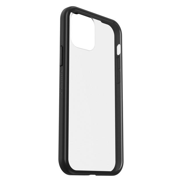 otterbox apple iphone 12 12 pro react clear case ultra slim and lightweight cover w military grade drop protection wireless charging compatible clear w black frame - SW1hZ2U6NzEyMDE=