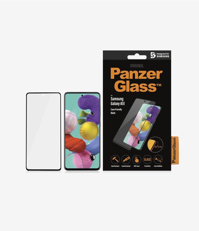 panzerglass samsung galaxy a51 screen protector black - SW1hZ2U6NTgwMTc=