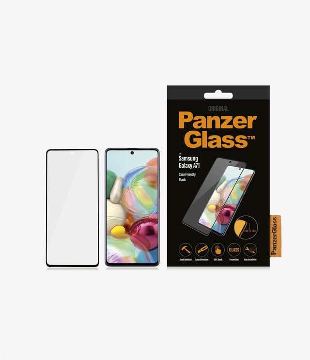 panzerglass samsung galaxy a71 screen protector black