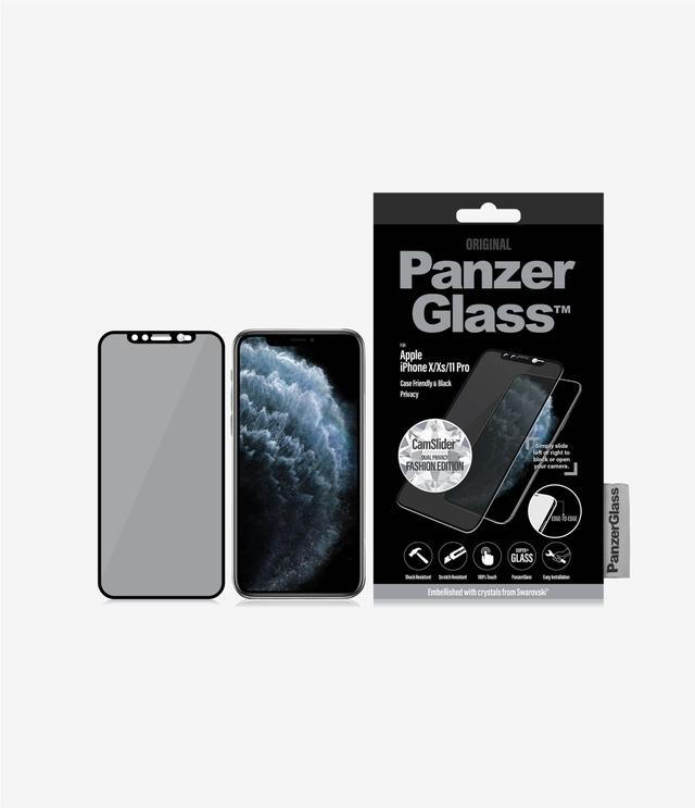 panzerglass swarovski camslider privacy screen protector for iphone 11 pro black - SW1hZ2U6NTgxMTI=