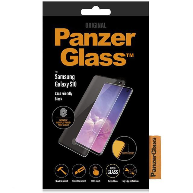 شاشة حماية اسود Tempered Glass Screen Protector for Samsung Galaxy S10 من PanzerGlass - SW1hZ2U6NTgxMzI=