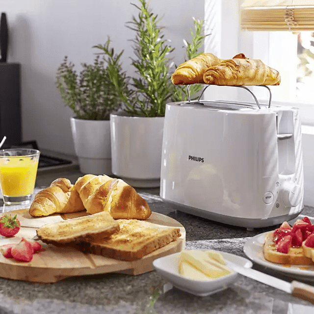 آلة تحميص الخبز 8 اعدادات philips daily collection toaster