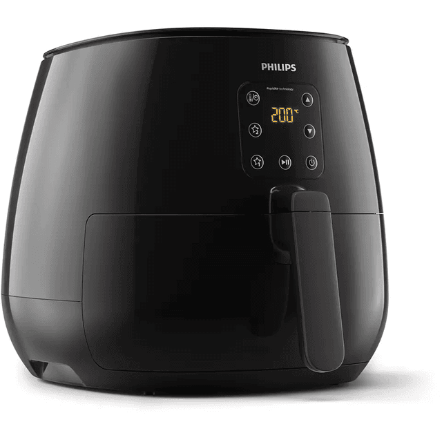 مقلاة هوائية فيليبس 1900 واط  إكس لارج أسود Philips Black Xl 1900 W Airfryer
