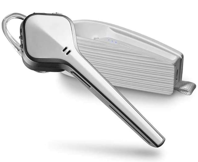 سماعة بلوتوث عازلة للضوضاء فوياجر ايدج من بلانترونيكس لون أبيض  Plantronics Voyager Edge Noise cancelling Bluetooth 