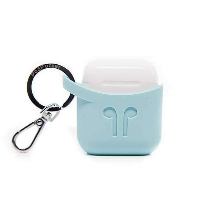 Podpocket Silicone Case For Airpods - Aqua Blue