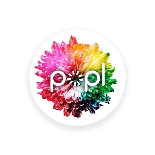 popl instant sharing device flower