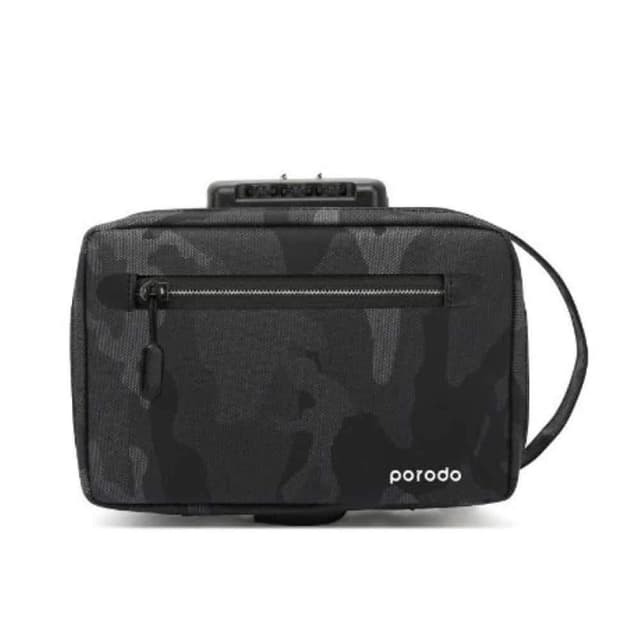 حقيبة Porodo - Lifestyle Anti-Theft Storage Bag 8.2 - أسود جيشي