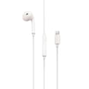 سماعة ايفون سلك بطرف واحد أبيض بورودو Porodo White Mono Earphone With Lightning Connector