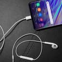 سماعة ايفون سلك بطرف واحد أبيض بورودو Porodo White Mono Earphone With Lightning Connector