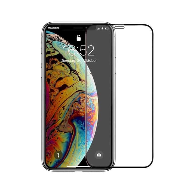 porodo 3d curved edge glass for iphone 11 pro black