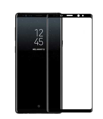 واقي شاشة زجاجي مقوى ثلاثي الأبعاد لهاتف جالاكسي نوت 9 أسود بورودو Porodo 3D Curved Tempered Glass Screen Protector for Galaxy Note 9