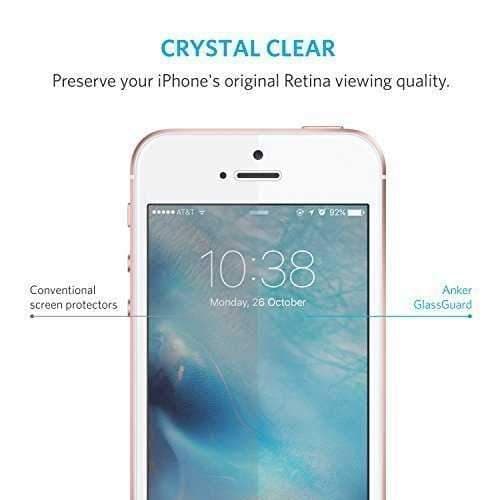 شاشة حماية ايفون 5 اس زجاج بورودو Porodo Glass Screen Protector for iPhone 5S