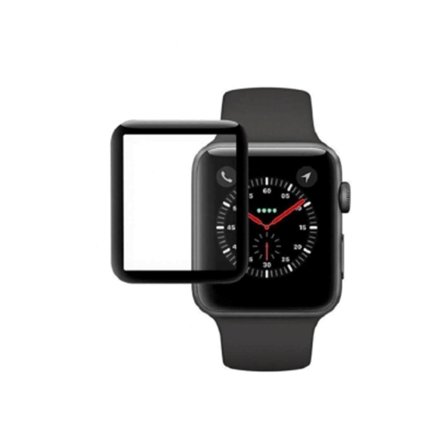حامية زجاج  شاشة iwatch  ثلاثية الأبعاد -40 مليميتر – أسود