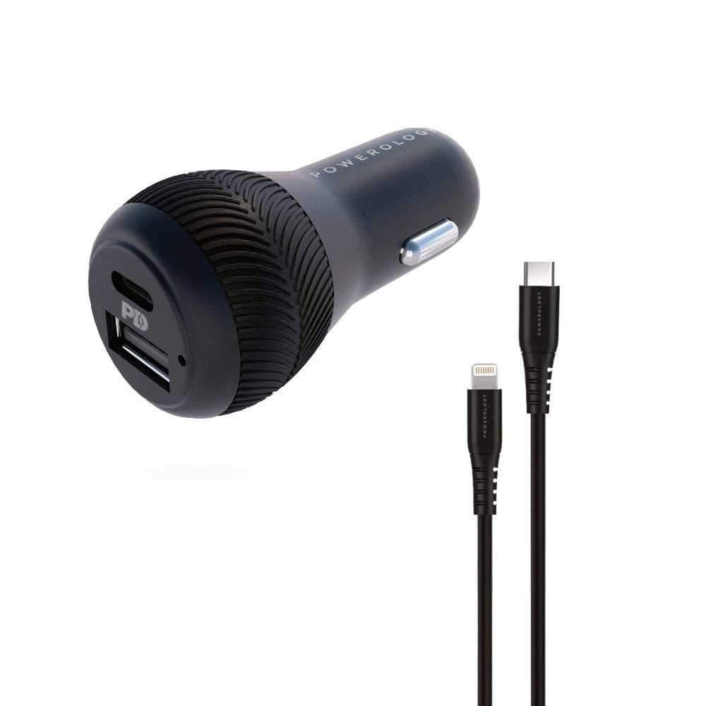 powerology dual port car charger