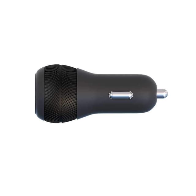 شاحن باورولوجي بتقنية PD بمنفذين مع كابل لايتنينج – أسود