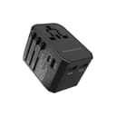 محول سفر 8 أمبير + 45 واط  أسود باورلوجي Powerology Black 2.4A + PD 45W  Universal Travel Adapter