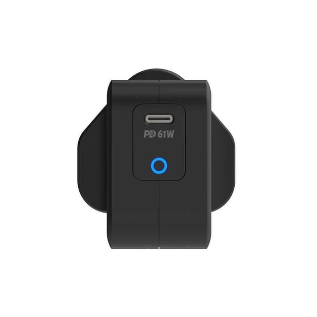 شاحن Ultra-Compact 61W PD GaN Charger UK Powerology - أسود