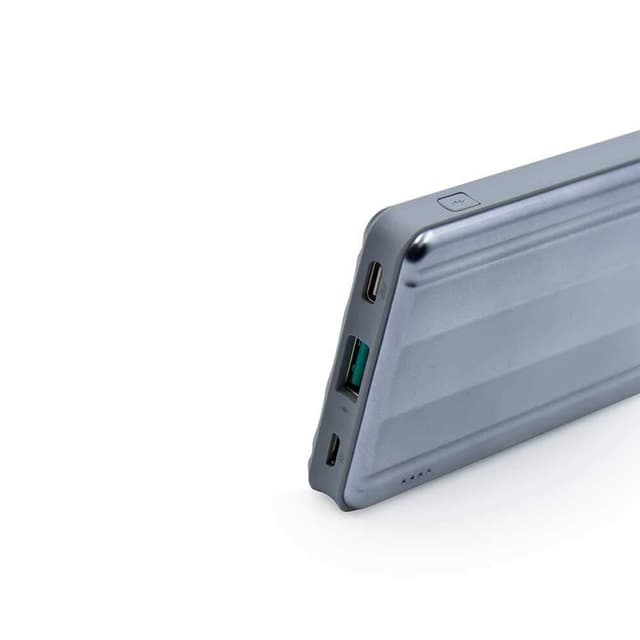 باوربانك ذكي ذو تصميم رفيع سعة 10000ميللي امبير رمادي