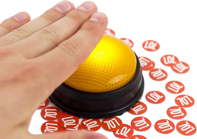 professor puzzle laugh out loud comedy hilarious fast paced unique party game with button buzzer indoor outdoor fun game for kids adults family friends multi players perfect for game night