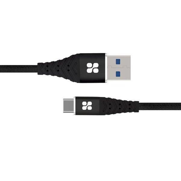 Promate cCord-1, USB-A TO USB-C, DATA SYNC CHARGE CABLE, 3A CHARGING SUPPORT, 1M, BLACK