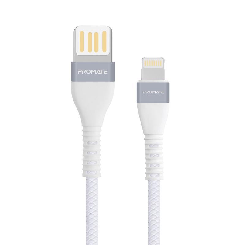 Promate VigoRay-i, 1.2m, Braided Lightning Connector, Sync & Charge Cable, Fast Charging 2A Support