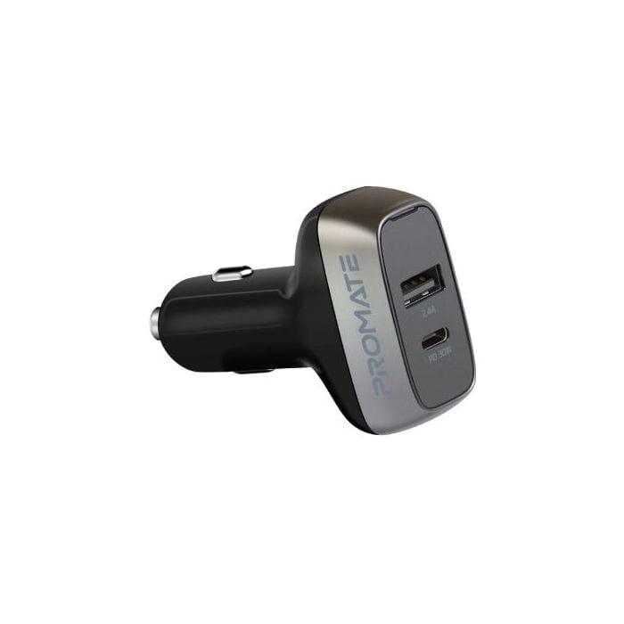 Promate Ultra-Fast 42W Type-C™ Power Delivery Car Lighter Adapter