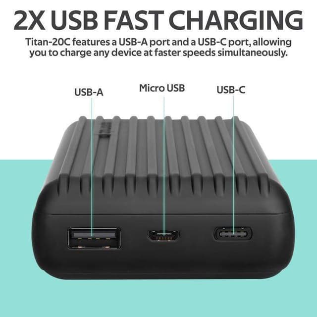 Promate Power Bank, Ultra-Compact 20000mAh