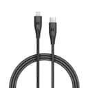كابل مجدول طول 1.2 م RAVPower Nylon Braided Type-C to Lightning Cable  - أسود