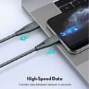 كابل مجدول طول 0.3 م RAVPower Nylon Braided Type-C to Lightning Cable  - أخضر
