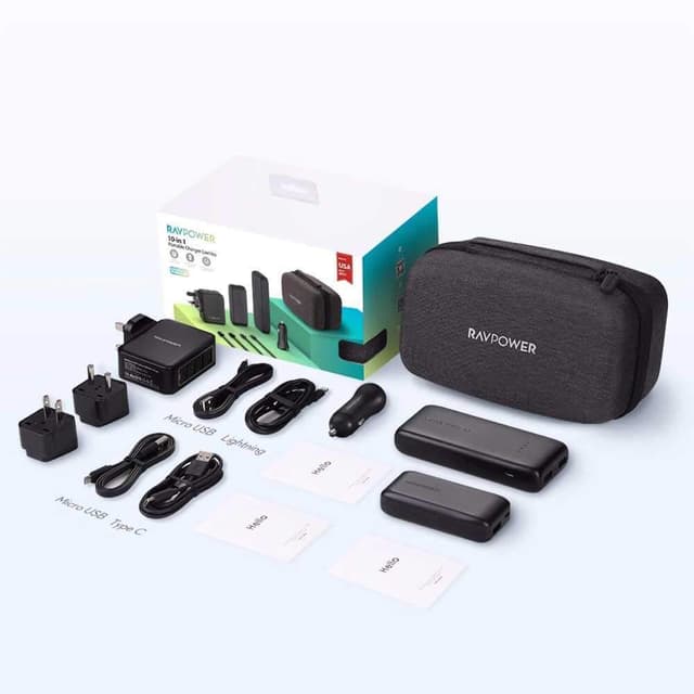 مجموعة شواحن راف باور 10×1 كل ماتحتاج إليه - 327171