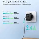 ravpower 4 port prime wall charger 40w black