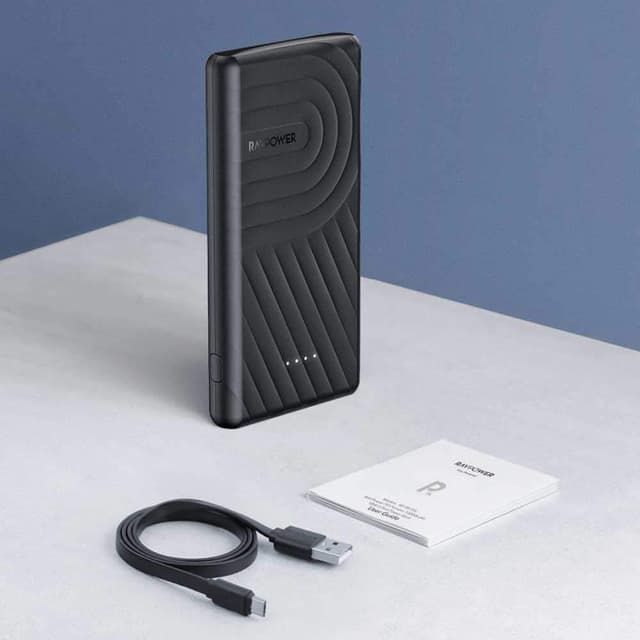 ravpower 2 port pd pioneer power bank 10000mah 18w black