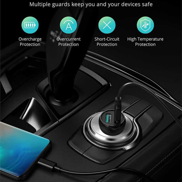 باور بانك RAVPower 5 in 1 PD Pioneer Power Bank Combo - أسود