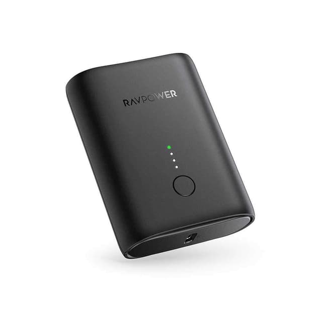 باور بانك 10000  mAh18 واط RAVPower 2-Port PD Pioneer MFi Power Bank - أسود