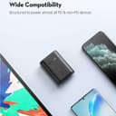 باور بانك 10000  mAh18 واط RAVPower 2-Port PD Pioneer MFi Power Bank - أسود