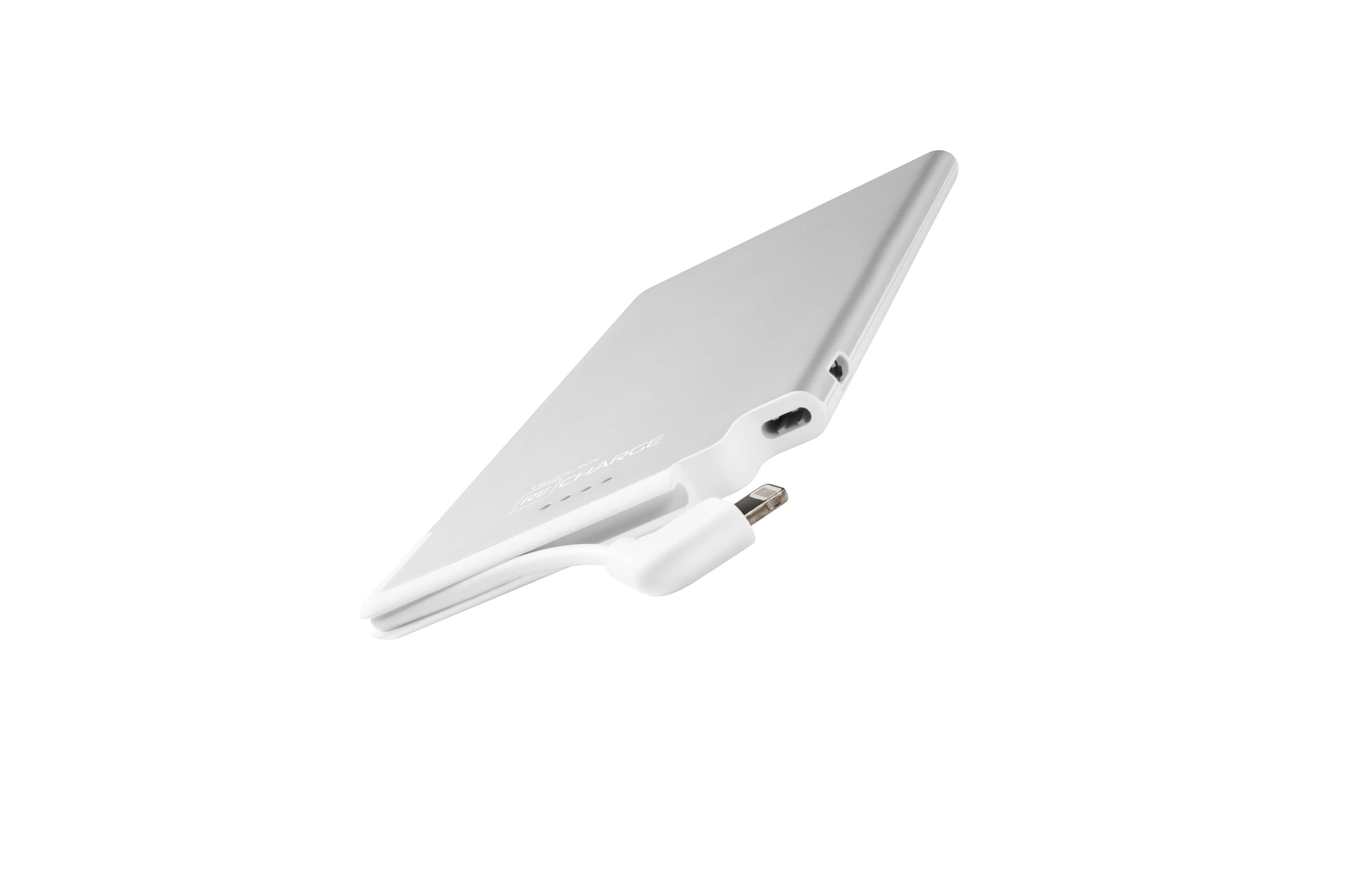 recharge 5000 pb ultra thin lightning silver white