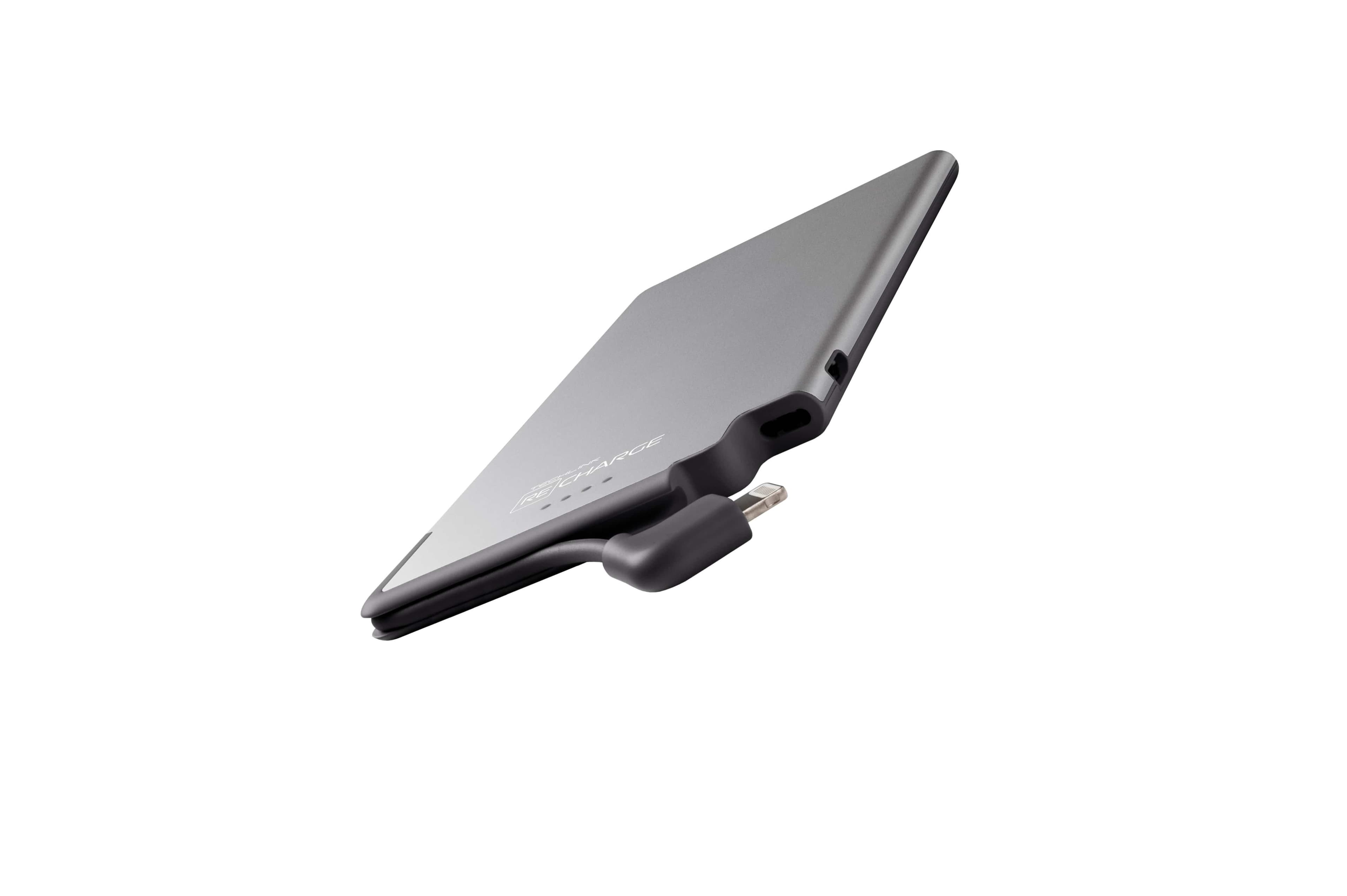 recharge 3000 mah pb lighting power on the go space grey black