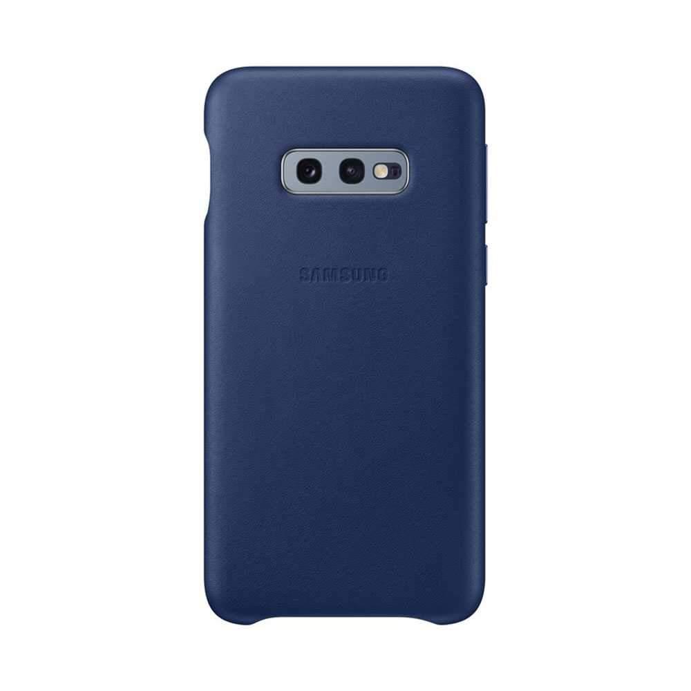 samsung galaxy s10e leather case navy blue