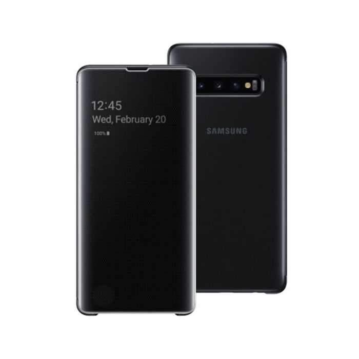 samsung galaxy s10 clear view standing cover black 1