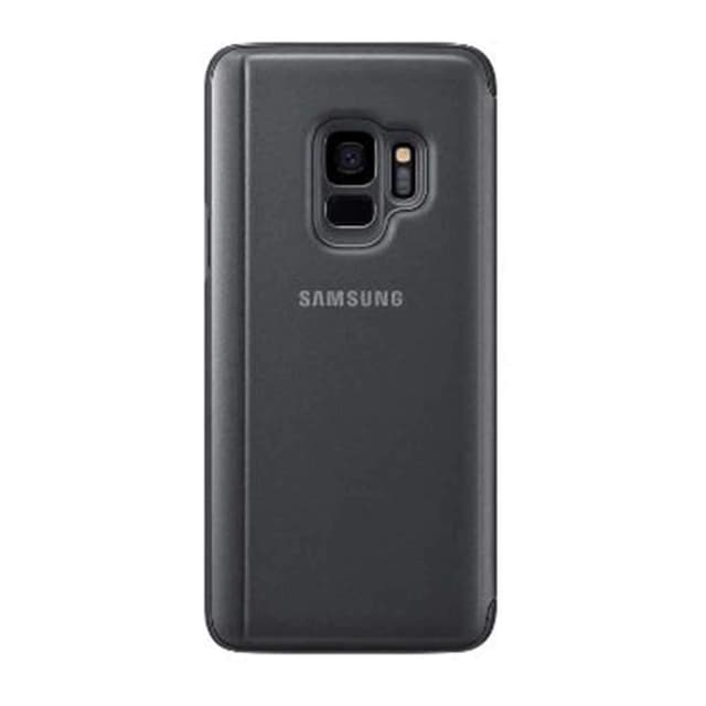 كفر جوال سامسونج جالكسي اس 9 شفاف وأسود سامسونج Samsung Galaxy S9 Clear View Standing Cover 