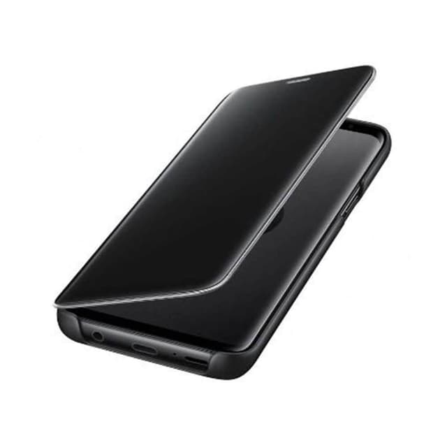 كفر جوال سامسونج جالكسي اس 9 شفاف وأسود سامسونج Samsung Galaxy S9 Clear View Standing Cover 