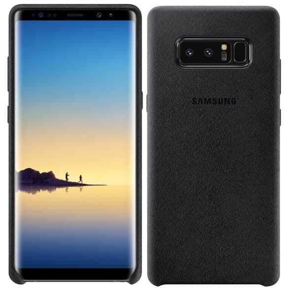 كفر جوال سامسونج جالكسي نوت 8 أسود سامسونج Samsung Note 8 Alcantara Back Cover 