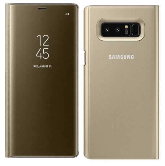 كفر جوال سامسونج جالكسي نوت 8 ذهبي سامسونج Samsung Galaxy Note 8 Clear View Cover