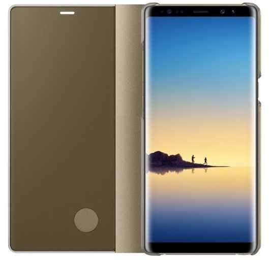 كفر جوال سامسونج جالكسي نوت 8 ذهبي سامسونج Samsung Galaxy Note 8 Clear View Cover