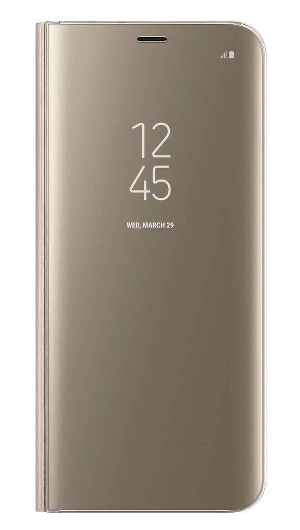 كفر جوال سامسونج جالكسي اس 8 بلس ذهبي سامسونج Samsung Galaxy S8+ Clear View Standing Cover